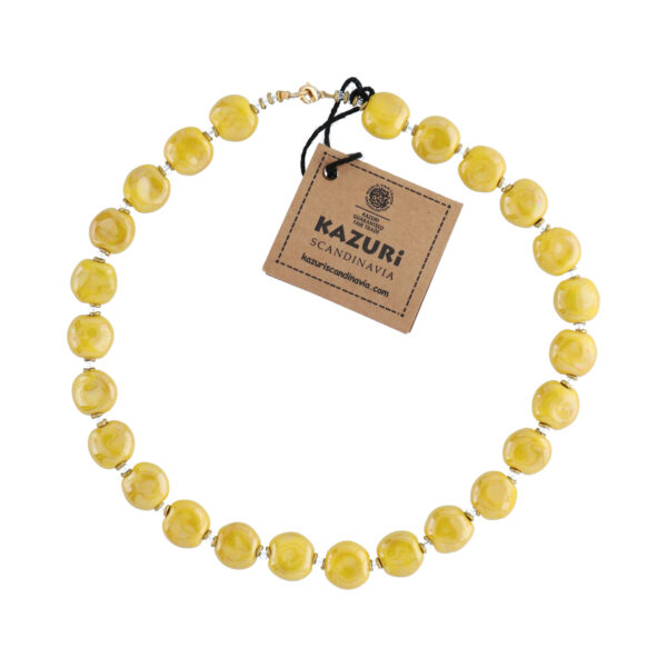 Kazuri "Golden Yellow" halskæde Tombola