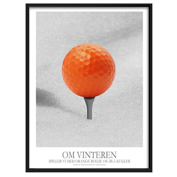 X-Tension plakat "Golf" med ramme