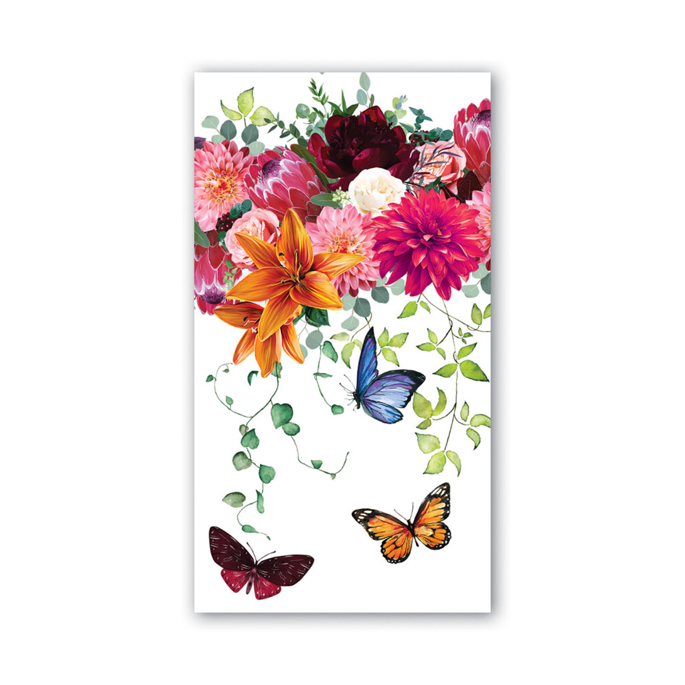 Michel Design Works Servietter med sommerfugle - Sweet floral melody