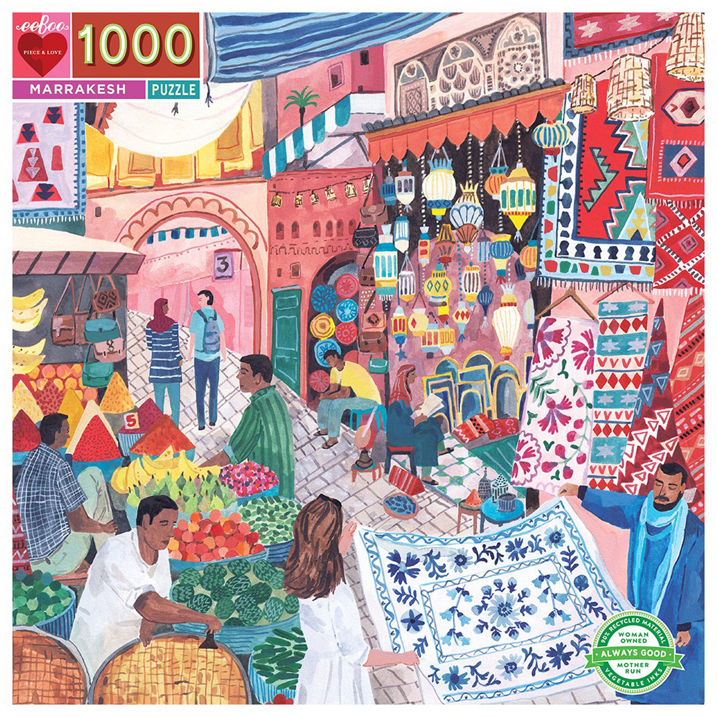 eeBoo Puslespil "Marrakesh" 1000 brikker