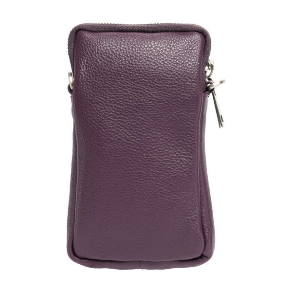 Tim & Simonsen Phone hanger taske i Kalveskind "Dark Purple Betty"