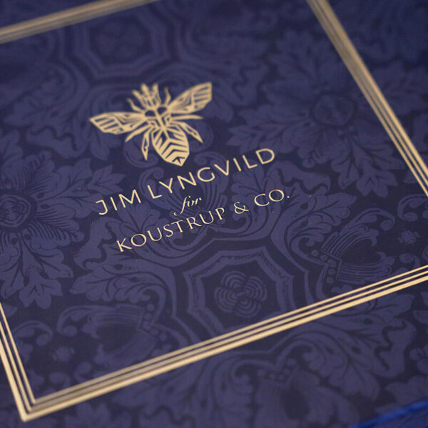 Jim Lyngvild Blue Flower Garden Silketørklæde