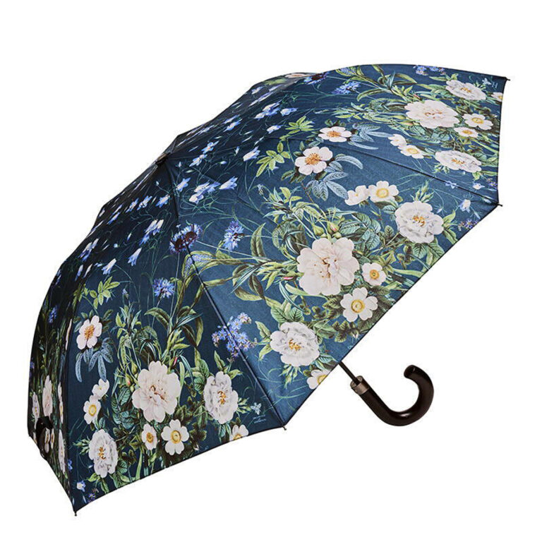 Jim Lyngvild Blue Flower Garden Paraply