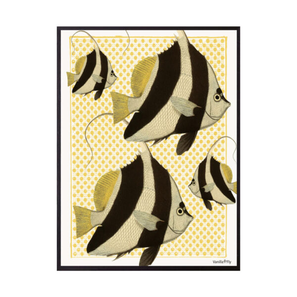 Vanilla Fly Plakat *Tropical fish black/yellow*
