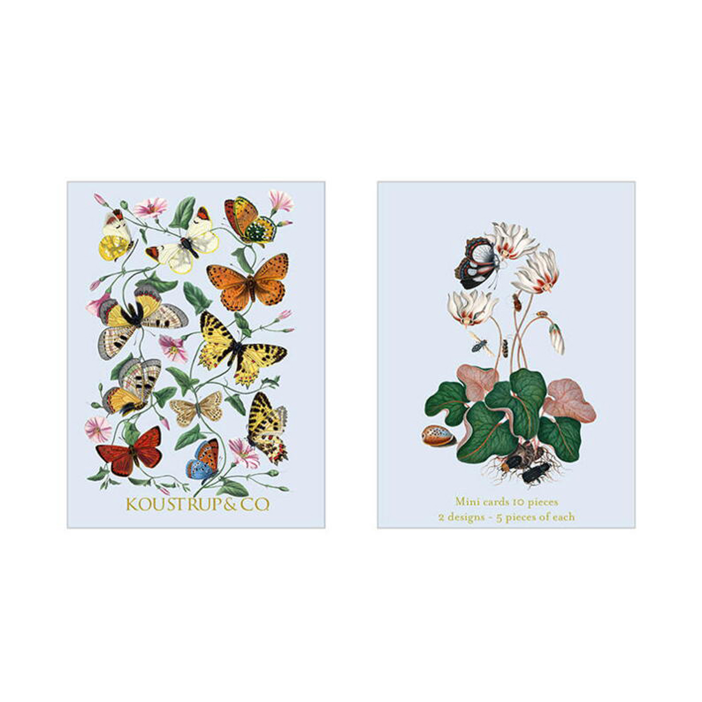 Koustrup & Co. Minikort Sommer - Sommerfugle