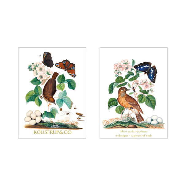 Koustrup & Co. Minikort Sommer - Fugle og Blomster
