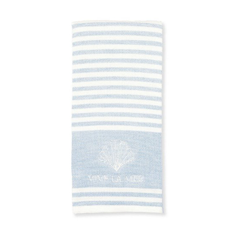 GreenGate Vive la mer Håndklæde 40 x 70 cm Pale blue