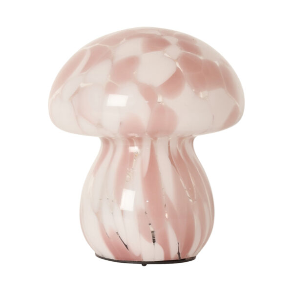 AU Maison Mushroom Mushy chips lampe - Pink / Hvid 13 x 16,5 cm