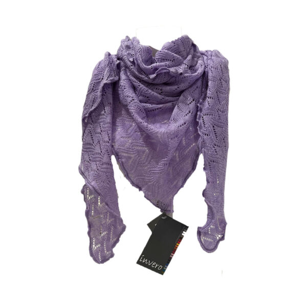 Invero Merino uld sjal - tørklæde *Susi Lavendel*