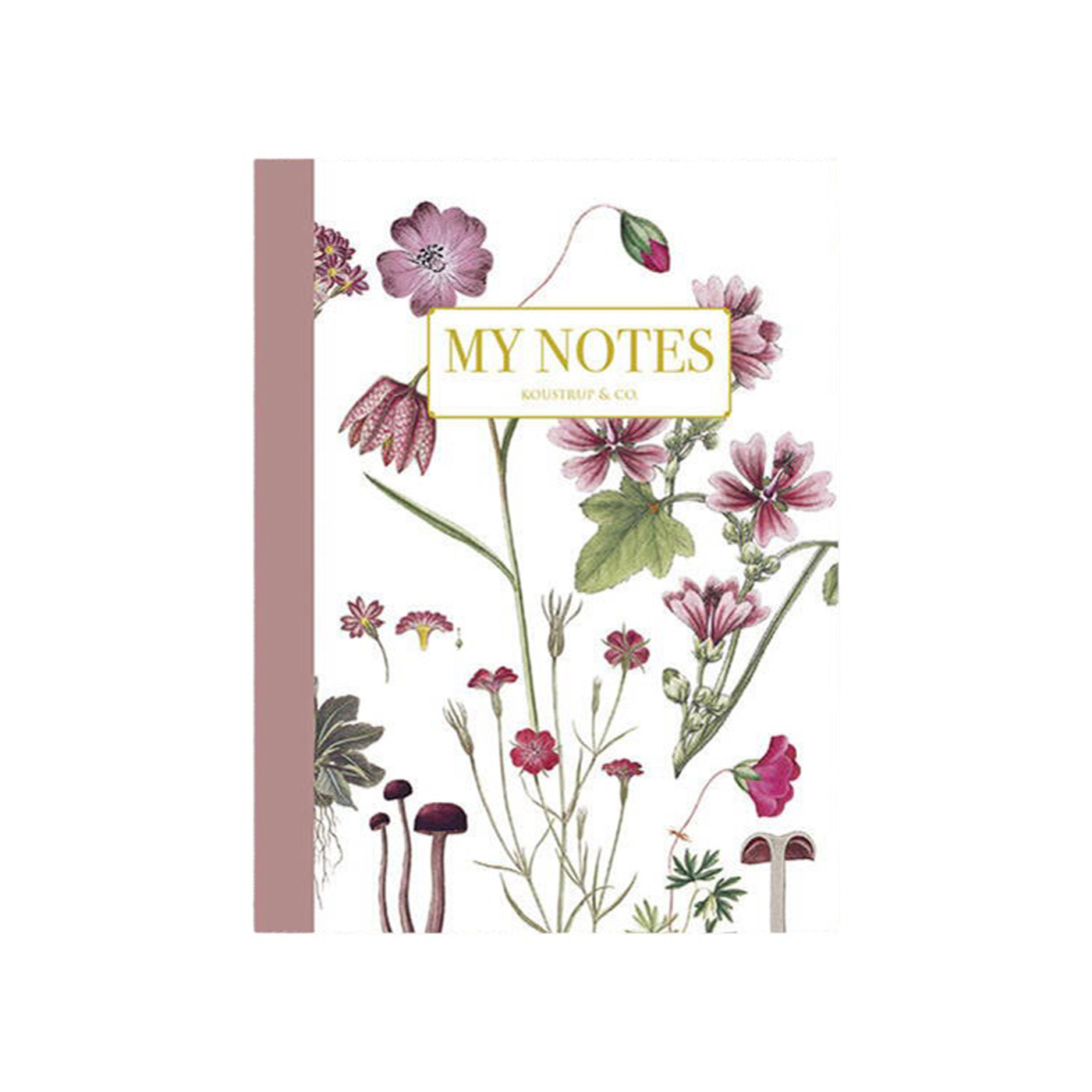 Koustrup &Co. Noteshæfte - Rosa Floral