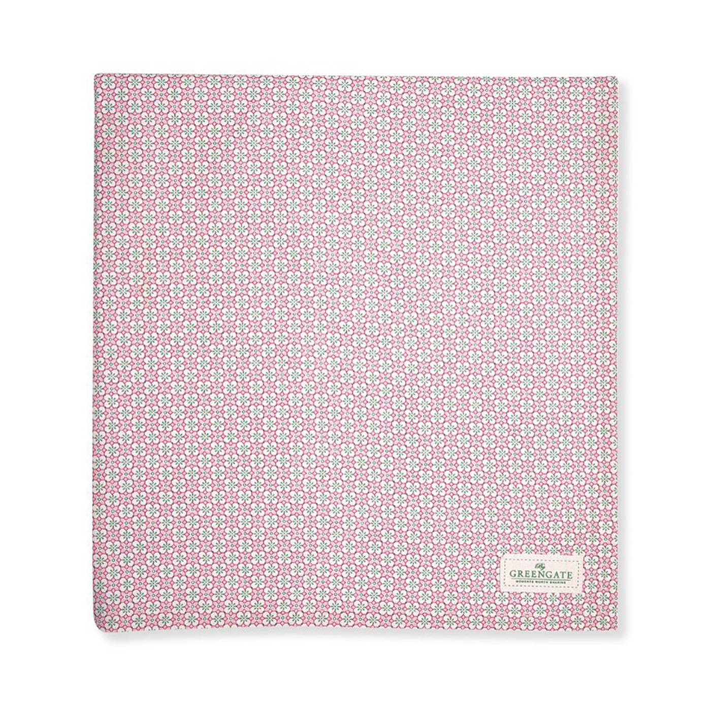 GreenGate Gwen Bomuldsdug - Pale Pink 150 x 150 cm
